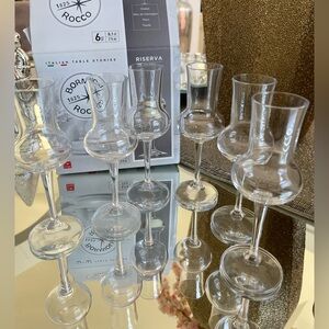 Bormioli Rocco Set of 6 Riserva Grappa Glasses - 2.75 oz.